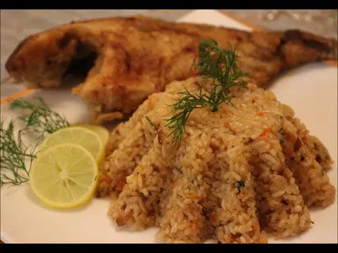 طريقة عمل ارز السمك