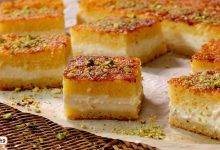 طريقة البسبوسة السادة وبالقشطة في 30 دقيقة