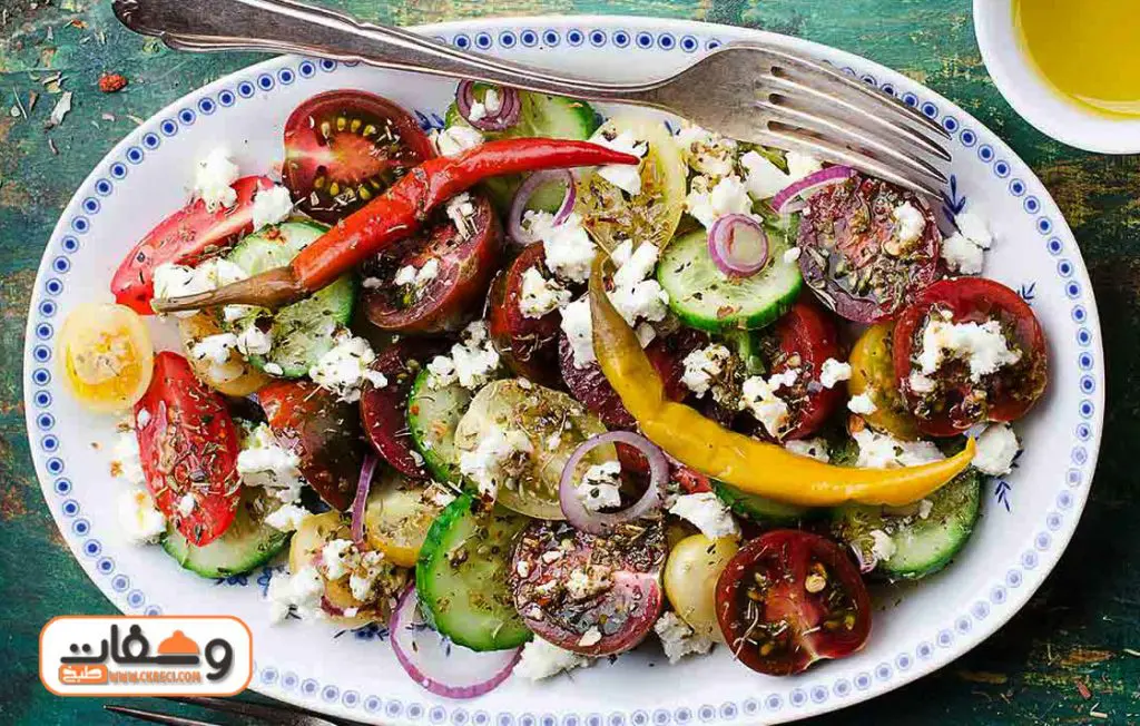 طريقة عمل سلطة يونانية مع الشيف محمد حامد