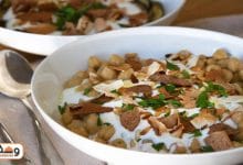 طريقة عمل فتة مكدوس بـ 4 وصفات