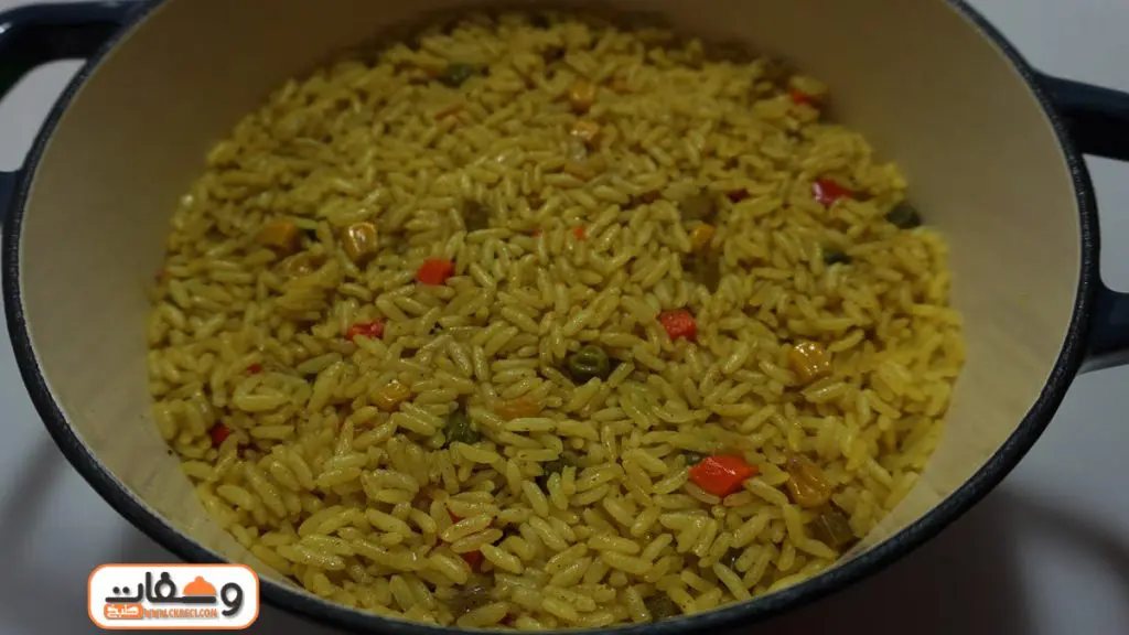 طريقة عمل رز بالكاري والفراخ