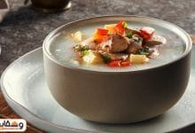 طريقة عمل شوربة كريمة الدجاج بـ 7 وصفات