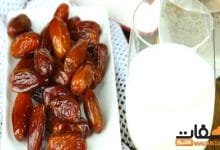 مشروب الطاقة الطبيعي الحليب والتمر مع شام الأصيل