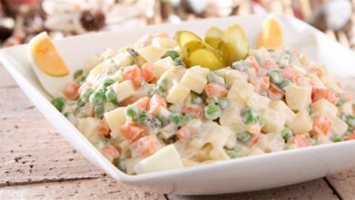 السلطة الروسية بالمايونيز والزبادي