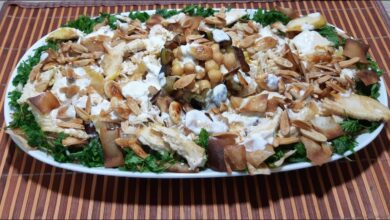 فتة الحمص باللحمة