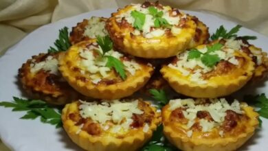 كيش البيض بالجبن