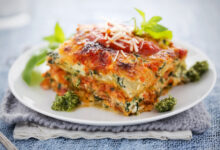 لازانيا السبانخ للرجيم