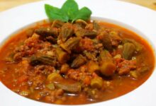 إيدام باللحم والبامية