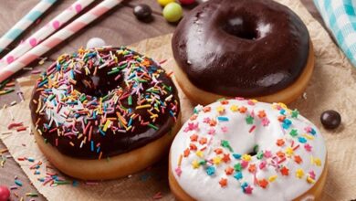 الدونتس المخبوز في الفرن