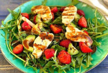 جبنة الحلوم المشوية بالزعتر