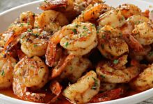 الجمبري بالسبانخ