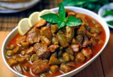 ايدام بامية باللحم