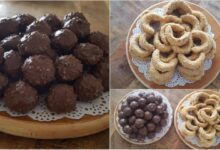 حلويات بالنشا والكاكاو