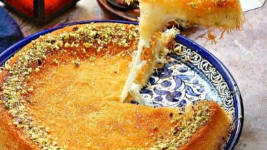 كنافة بالقشطة والجبن