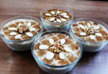 الأرز بالحليب بالشوكولاتة