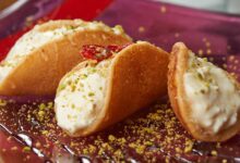 القطايف بزبدة اللوتس