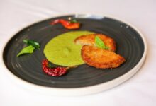 كستلاتة خضار مع غموس الكزبرة