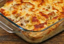 البطاطس بالبشاميل واللحمة المفرومة